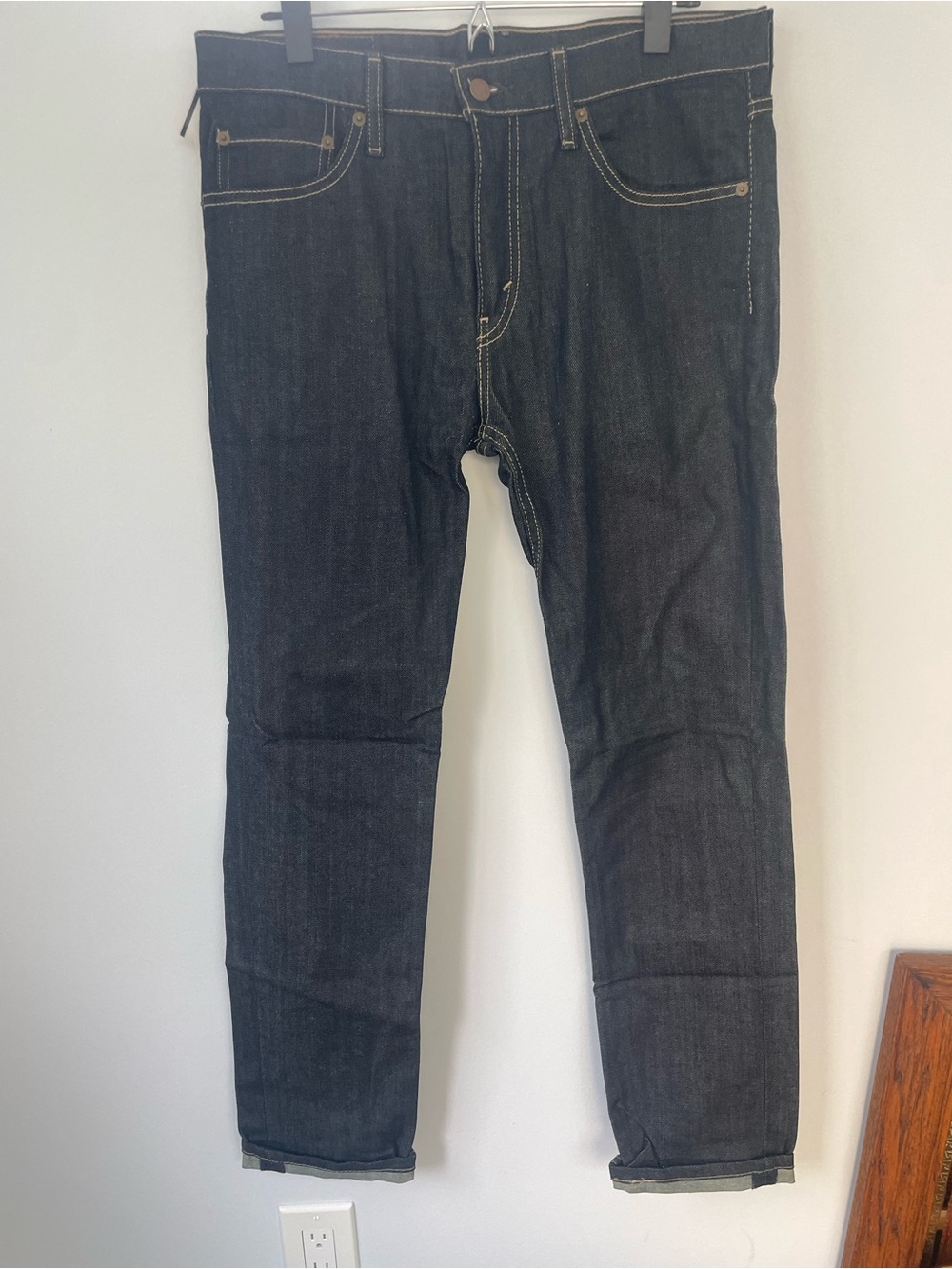 Levi’s Selvedge 511 Dark Wash Denim Jeans - Classic Straight Fit